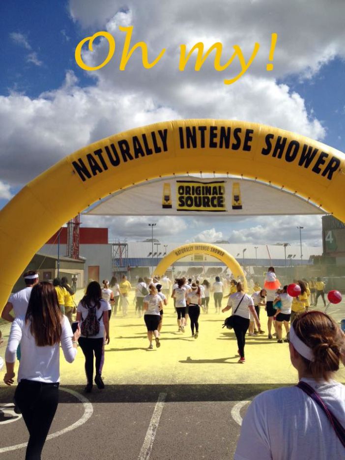 There’s no going back now! Me to the right with my red ‘Deely boppers 